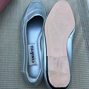 Confetti Silver Flats